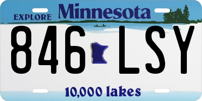 MN license plate 846LSY
