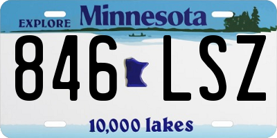 MN license plate 846LSZ