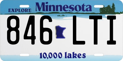 MN license plate 846LTI