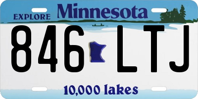 MN license plate 846LTJ