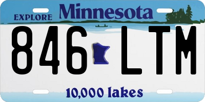 MN license plate 846LTM