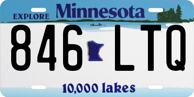 MN license plate 846LTQ
