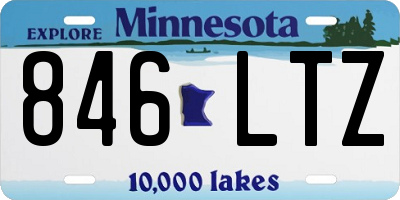 MN license plate 846LTZ