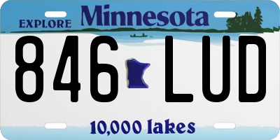 MN license plate 846LUD