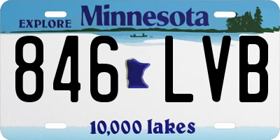 MN license plate 846LVB