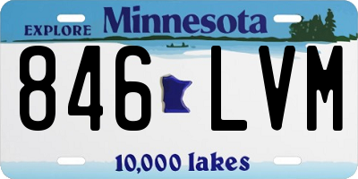 MN license plate 846LVM