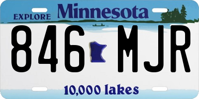 MN license plate 846MJR