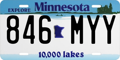 MN license plate 846MYY