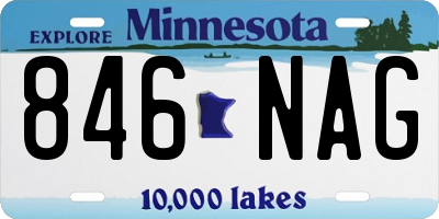 MN license plate 846NAG