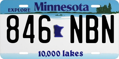 MN license plate 846NBN