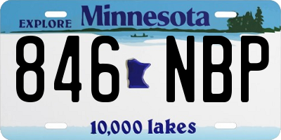 MN license plate 846NBP