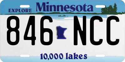 MN license plate 846NCC