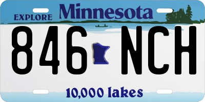 MN license plate 846NCH