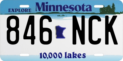 MN license plate 846NCK