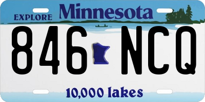 MN license plate 846NCQ