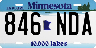 MN license plate 846NDA
