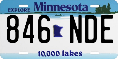 MN license plate 846NDE