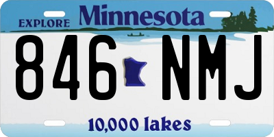 MN license plate 846NMJ