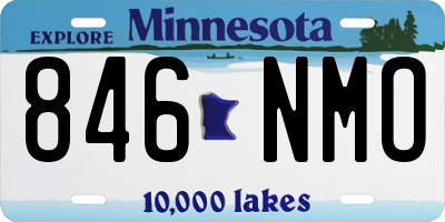 MN license plate 846NMO