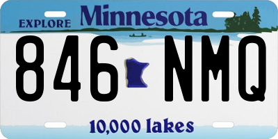 MN license plate 846NMQ