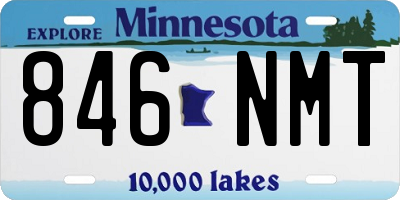 MN license plate 846NMT