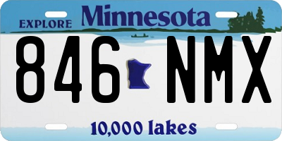 MN license plate 846NMX