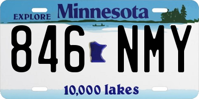 MN license plate 846NMY