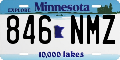 MN license plate 846NMZ