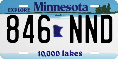 MN license plate 846NND