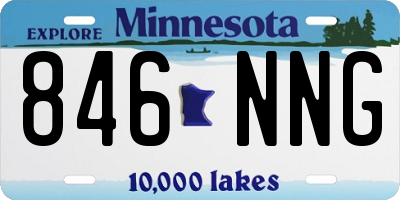 MN license plate 846NNG