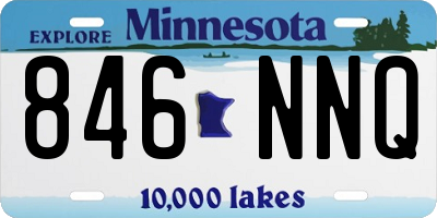 MN license plate 846NNQ