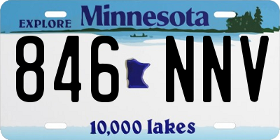 MN license plate 846NNV