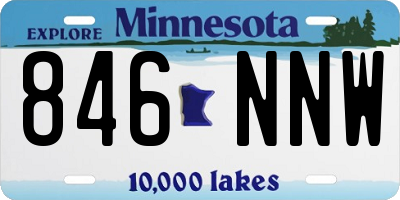 MN license plate 846NNW