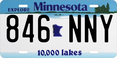 MN license plate 846NNY