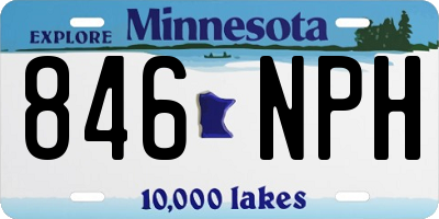 MN license plate 846NPH