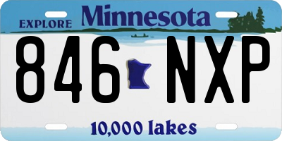 MN license plate 846NXP