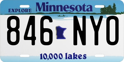 MN license plate 846NYO