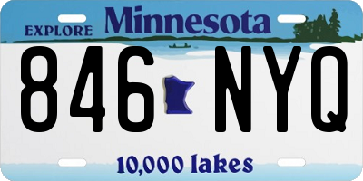 MN license plate 846NYQ