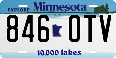 MN license plate 846OTV