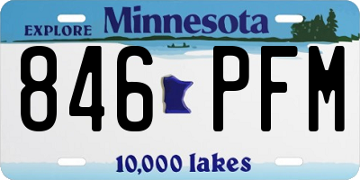 MN license plate 846PFM