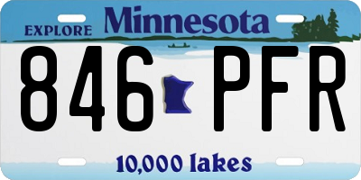 MN license plate 846PFR