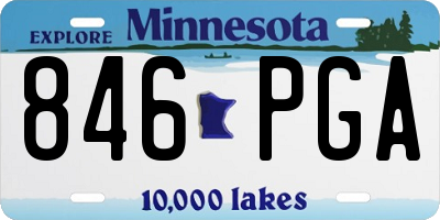 MN license plate 846PGA
