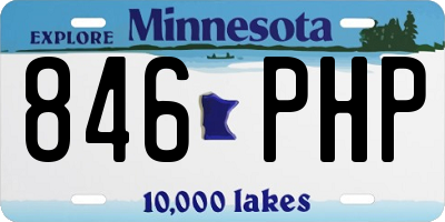 MN license plate 846PHP