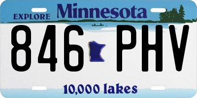 MN license plate 846PHV