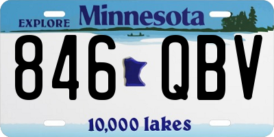 MN license plate 846QBV