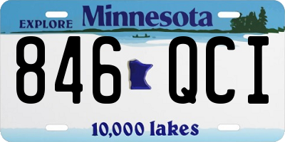 MN license plate 846QCI