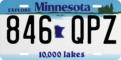 MN license plate 846QPZ