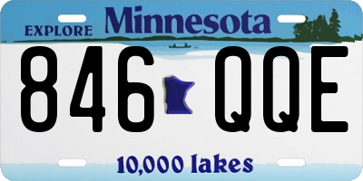 MN license plate 846QQE