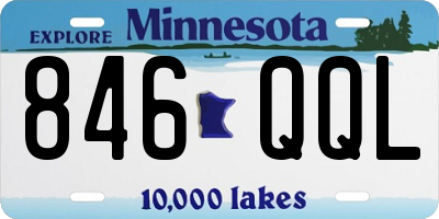 MN license plate 846QQL