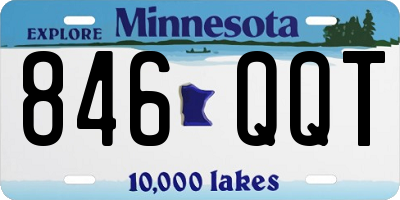 MN license plate 846QQT
